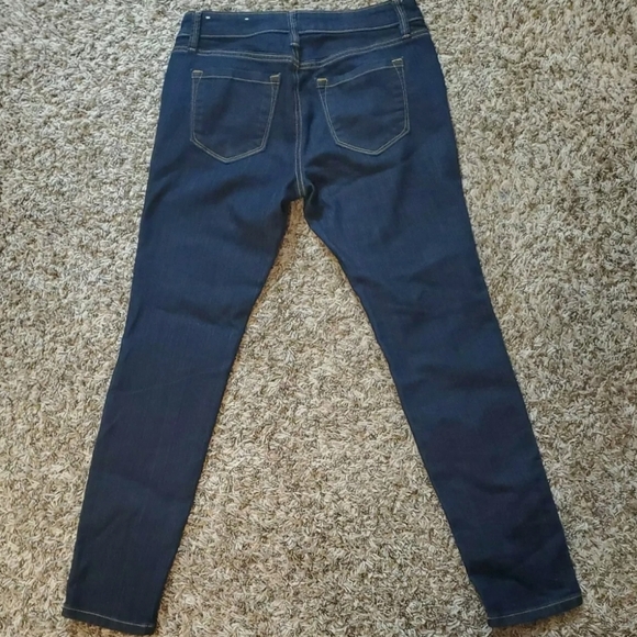 Ann Taylor Loft Modern Skinny Dark Wash Blue Jeans - Picture 8 of 9